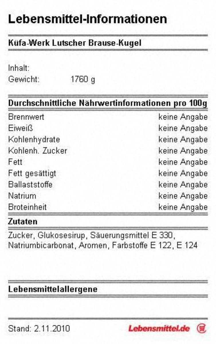 Küfa Brause Kugel Lolly, 100 Stück, 1600g - Image 3