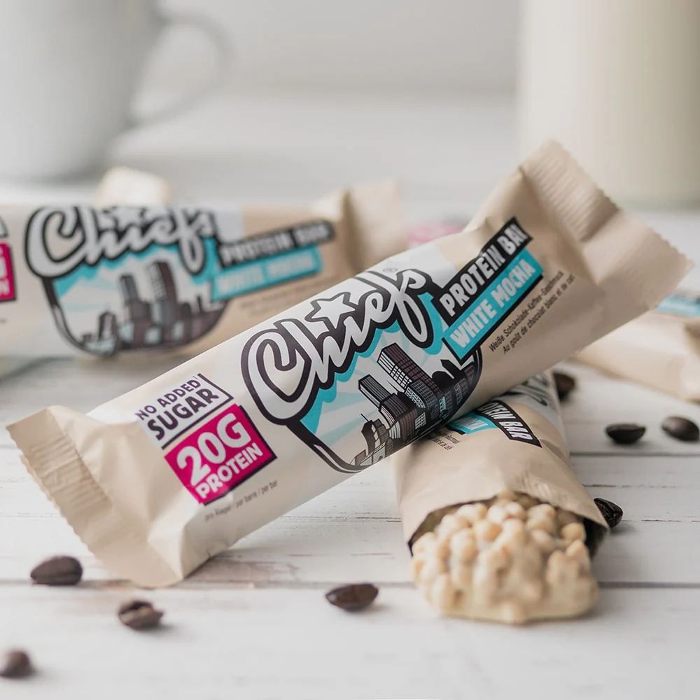 Chiefs Proteinriegel White Mocha 55g - Image 3