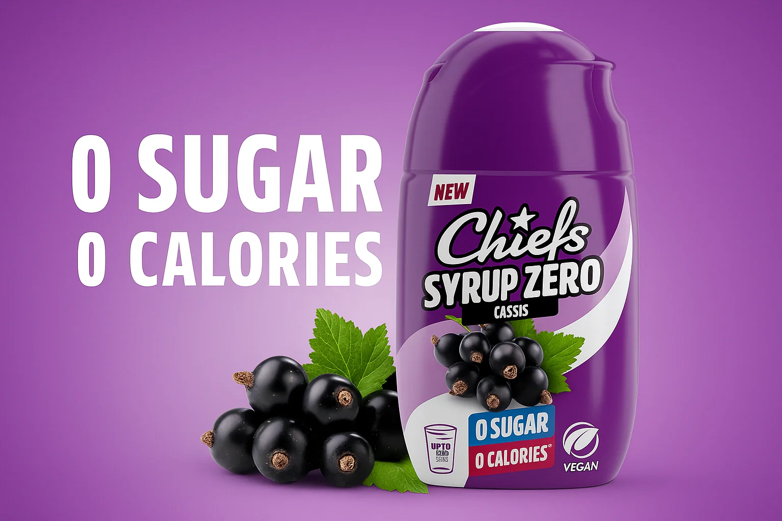 Chiefs Sirup Zero Cassis 65ml - Image 3
