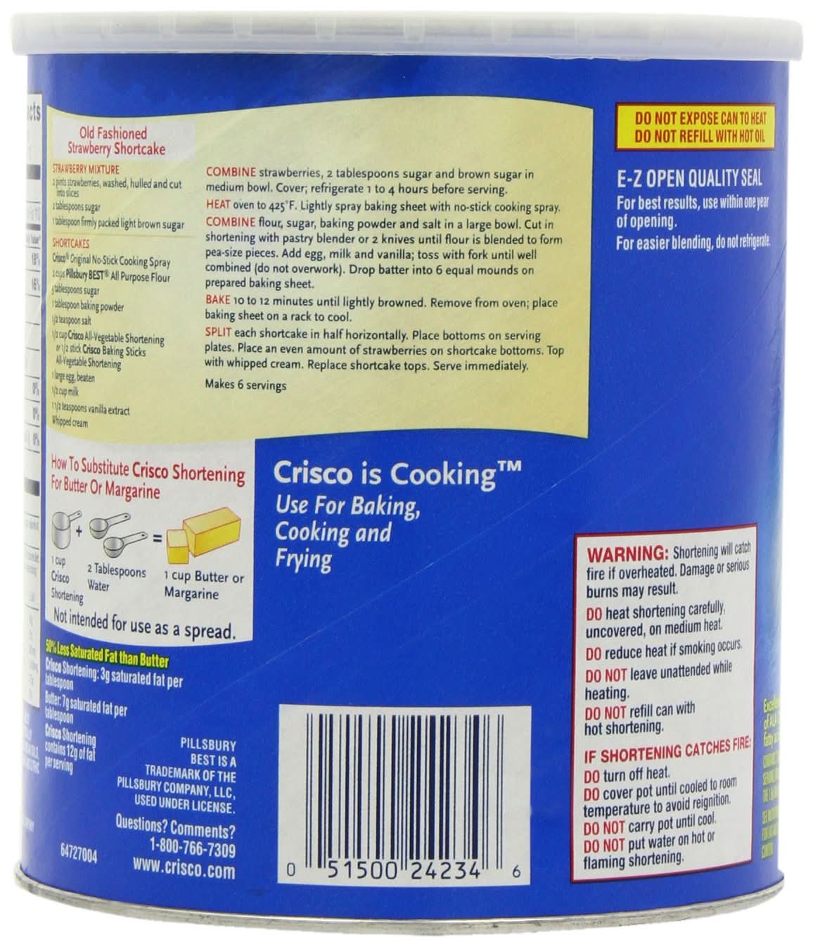 Crisco All-Vegetable Shortening 1.36 kg - Image 4