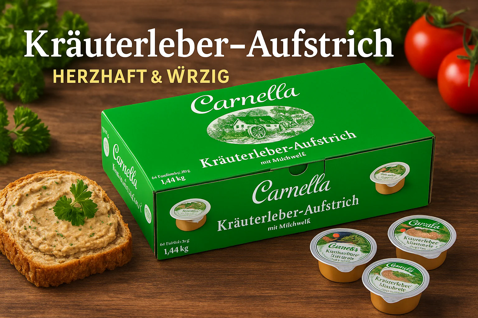 Carnella Kräuter Leberaufstrich 60 x 24 g - Image 3