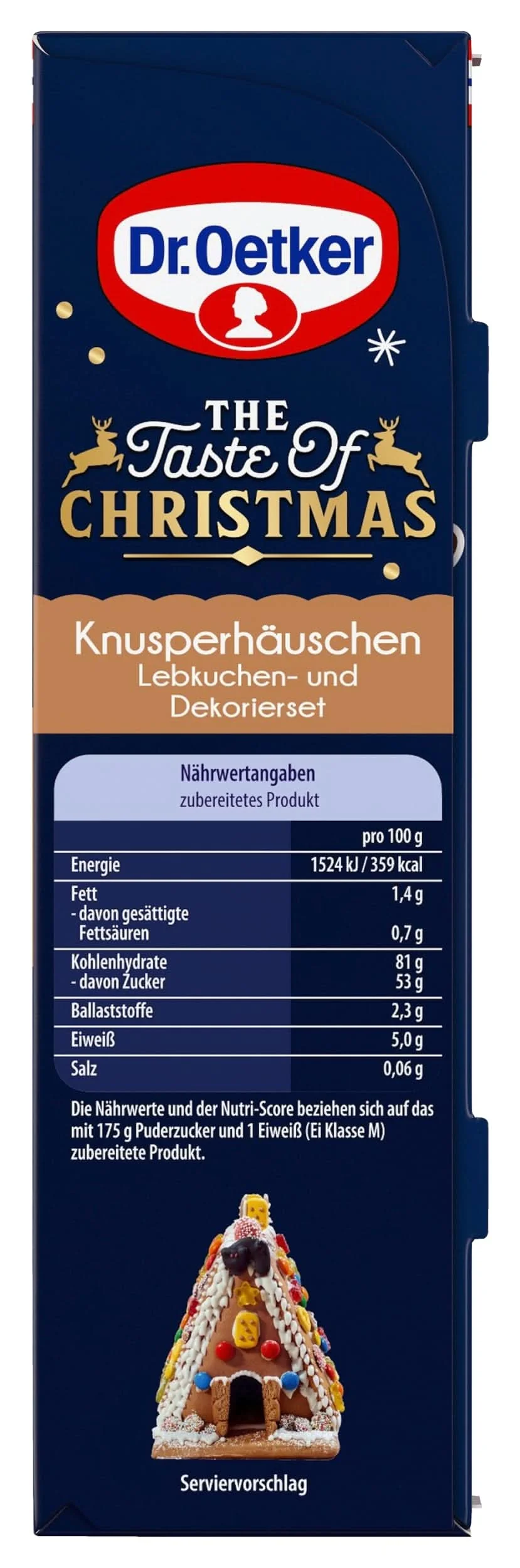 Dr.Oetker Knusper-Häuschen, Lebkuchenhaus Dekorierset zum Basteln, Knusperhaus für die Weihnachtszeit - 403g - Image 7