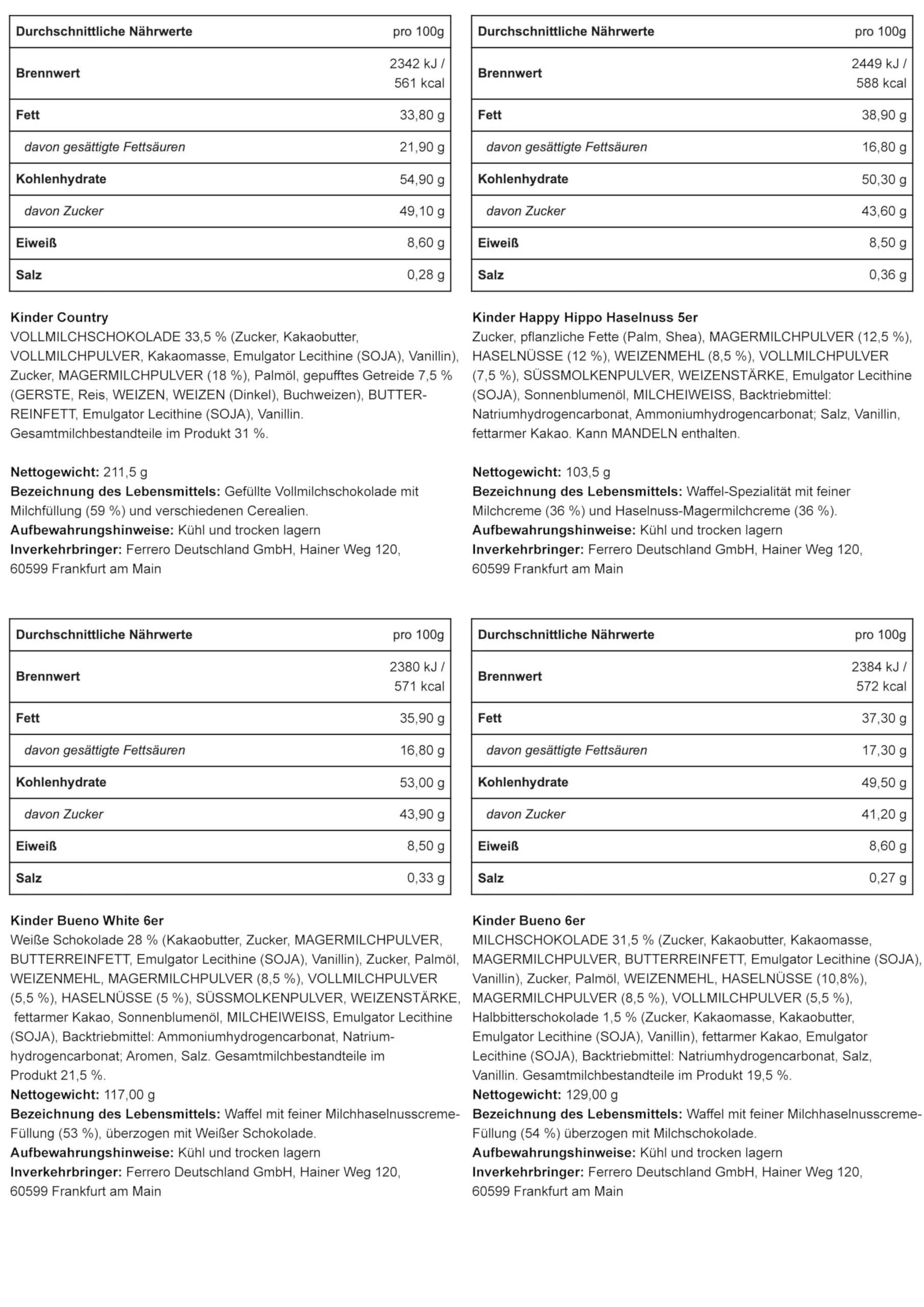 Ferrero Kinderschokolade Probier-Box | Mit Kinder Bueno, Kinderriegel, Schokobons 1200g - Image 9