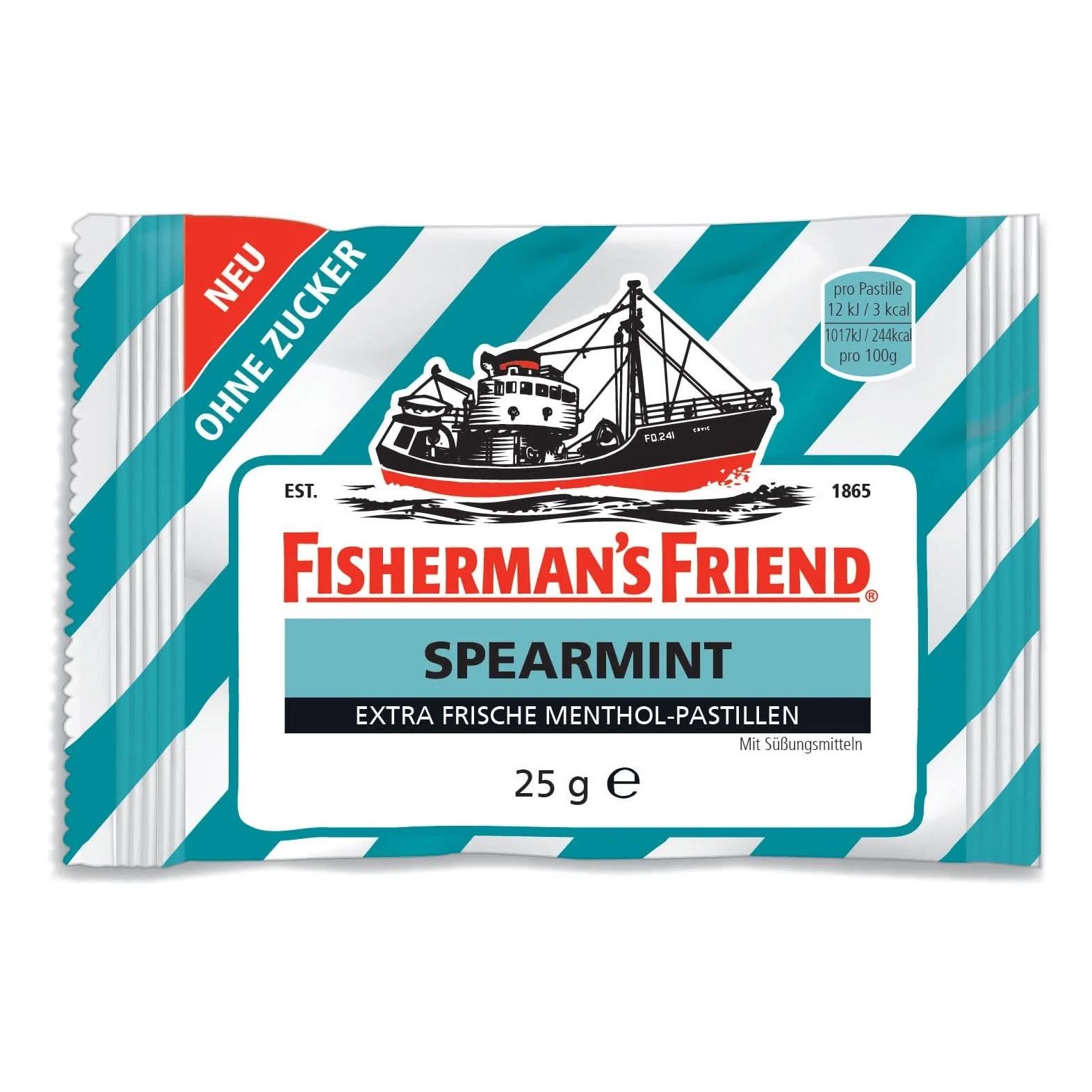 Fisherman's Friend Spearmint ohne Zucker 24 x 25g - Image 2