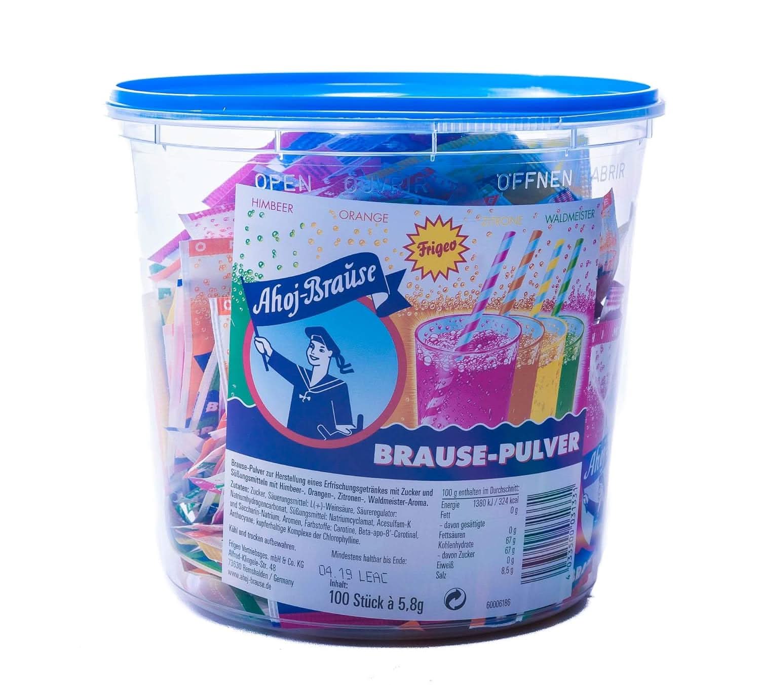 Frigeo Ahoj Brause-Pulver in 4 Sorten, 100 Beutel, 580 g - Image 3