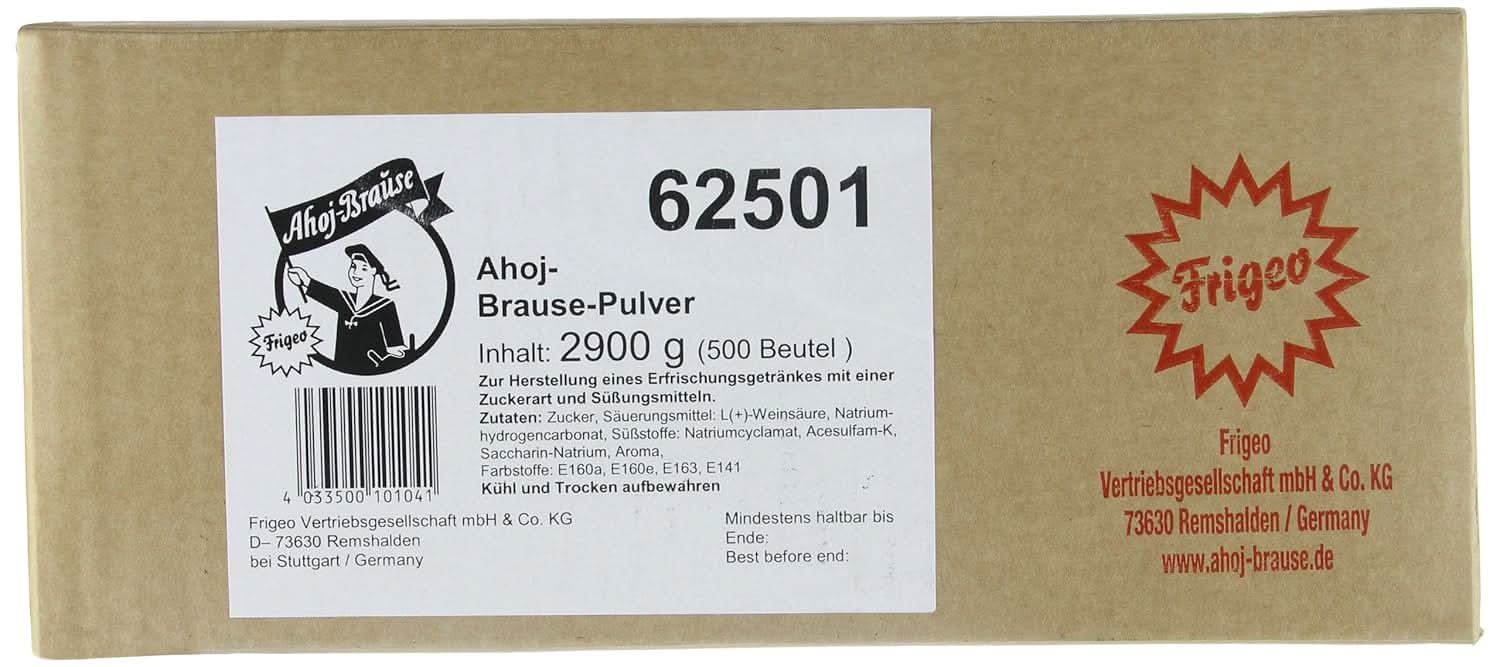 Frigeo Ahoj-Brause Pulver – Vorrats-Box, 500 Beutel, in der 2,9 kg Tüte - Image 4
