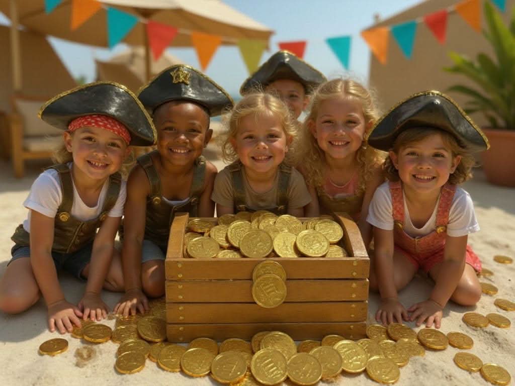 Schoko-Goldtaler 200 Stück – ideal für Schatzsuchen & Karneval - Image 3