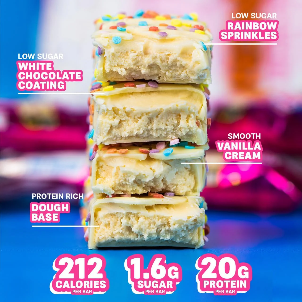 Grenade Proteinriegel Birthday Cake 60g - Image 3
