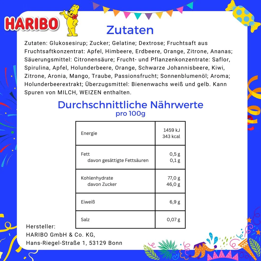 Haribo Wurfmaterial Minis für Karneval und Fasching - ca. 330 Stück - 10kg - Image 5