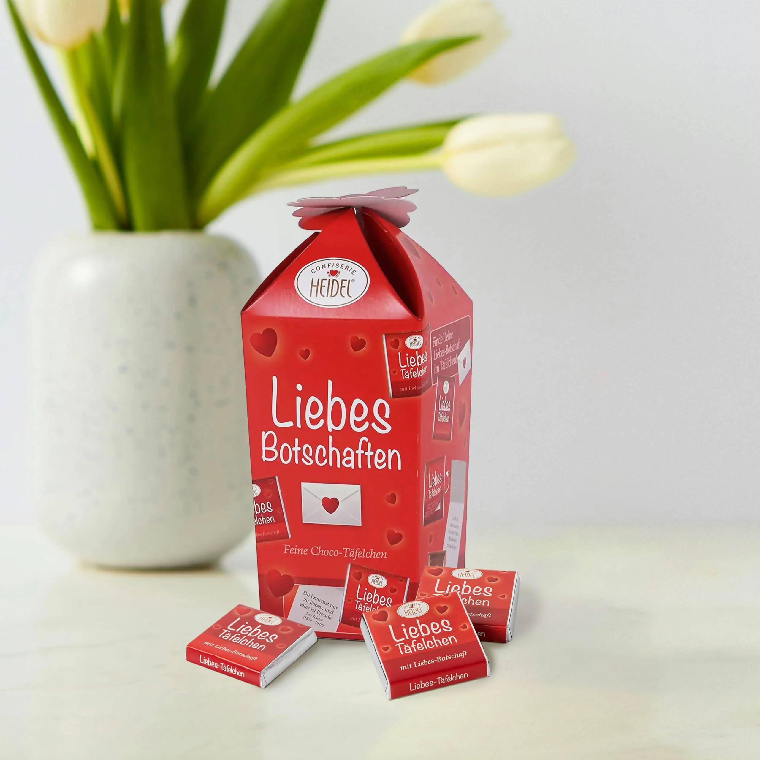 Heidel Liebesbotschaften Vollmilchschokolade Täfelchen 75g - Image 2