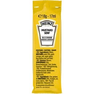Heinz Senf mittelscharf 100 Portionen x 17ml - Image 2