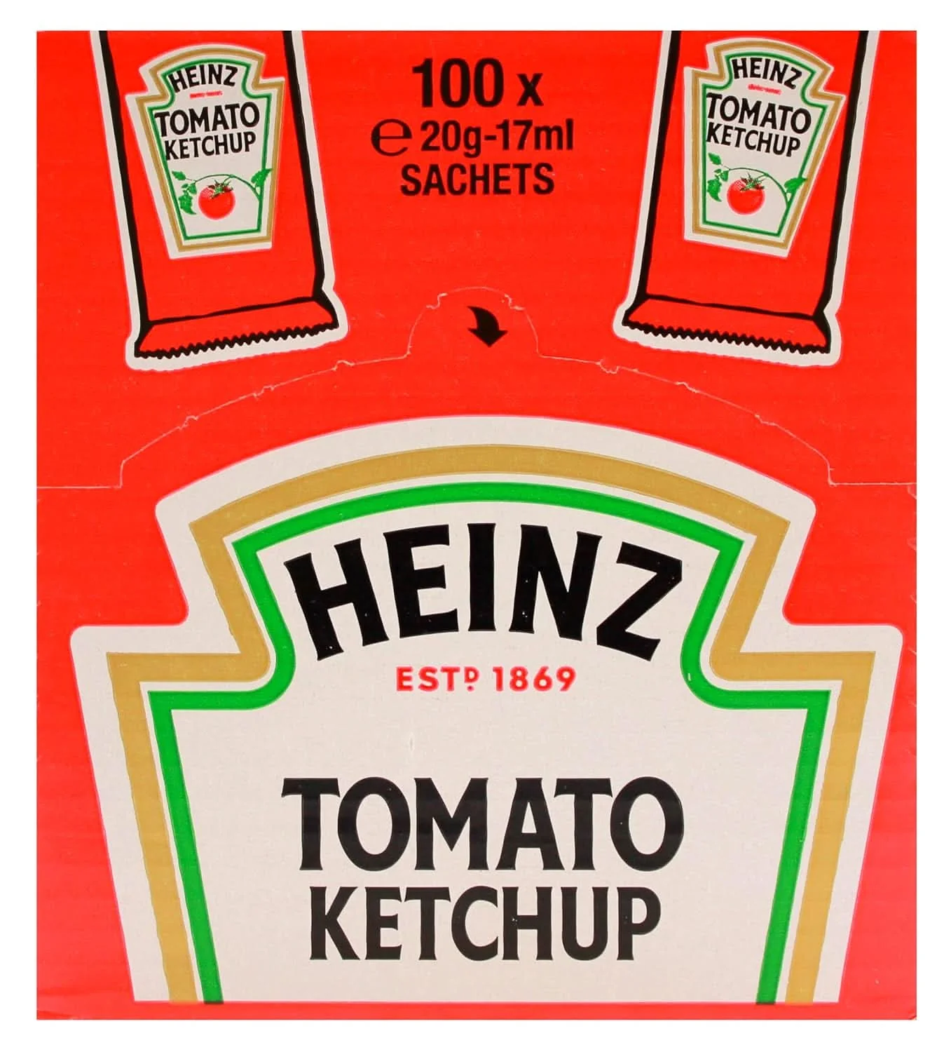 Heinz Tomato Ketchup Classic – Tomatenketchup in Portionsbeutel – 100 x 17 ml - Image 3
