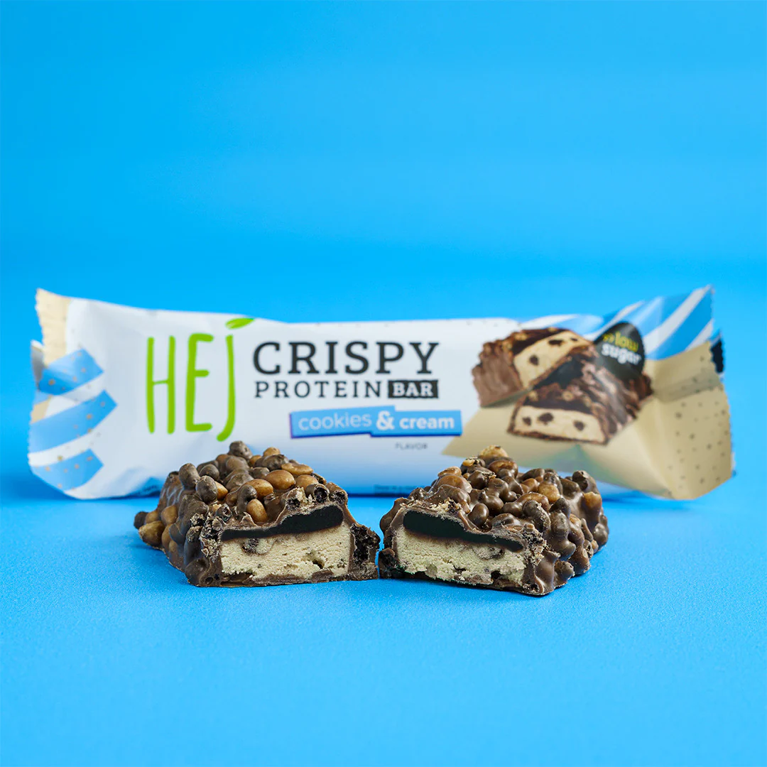 HEJ Crispy Bar Proteinriegel Cookies & Cream 45g - Image 3