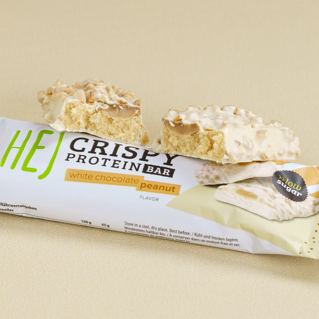 HEJ Crispy Bar Proteinriegel White Chocolate Peanut 45g - Image 3
