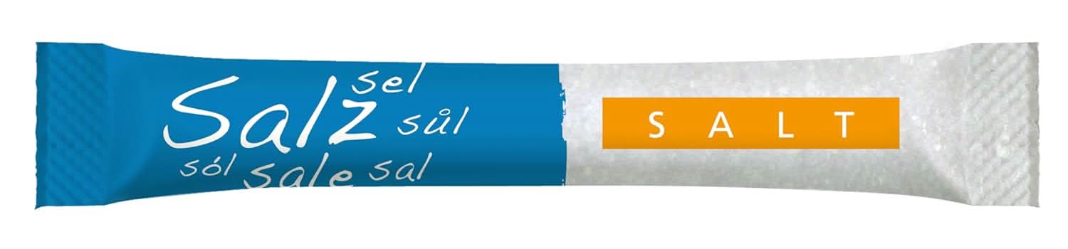 Hellma Speise-Salz-Sticks 750 Stk. je 1 g - 750 g in Vorrats-Box - Salztütchen einzeln verpackt, für Cafés und Gastronomie - Image 3