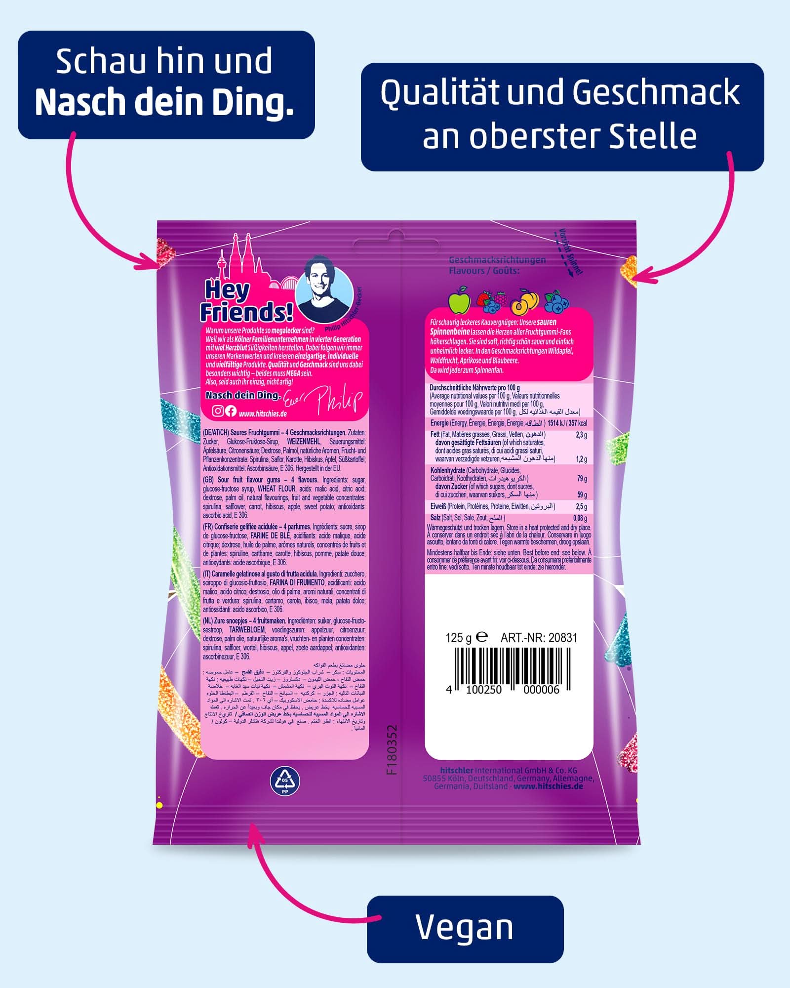hitschies Saure Spinnenbeine 125g - Image 3