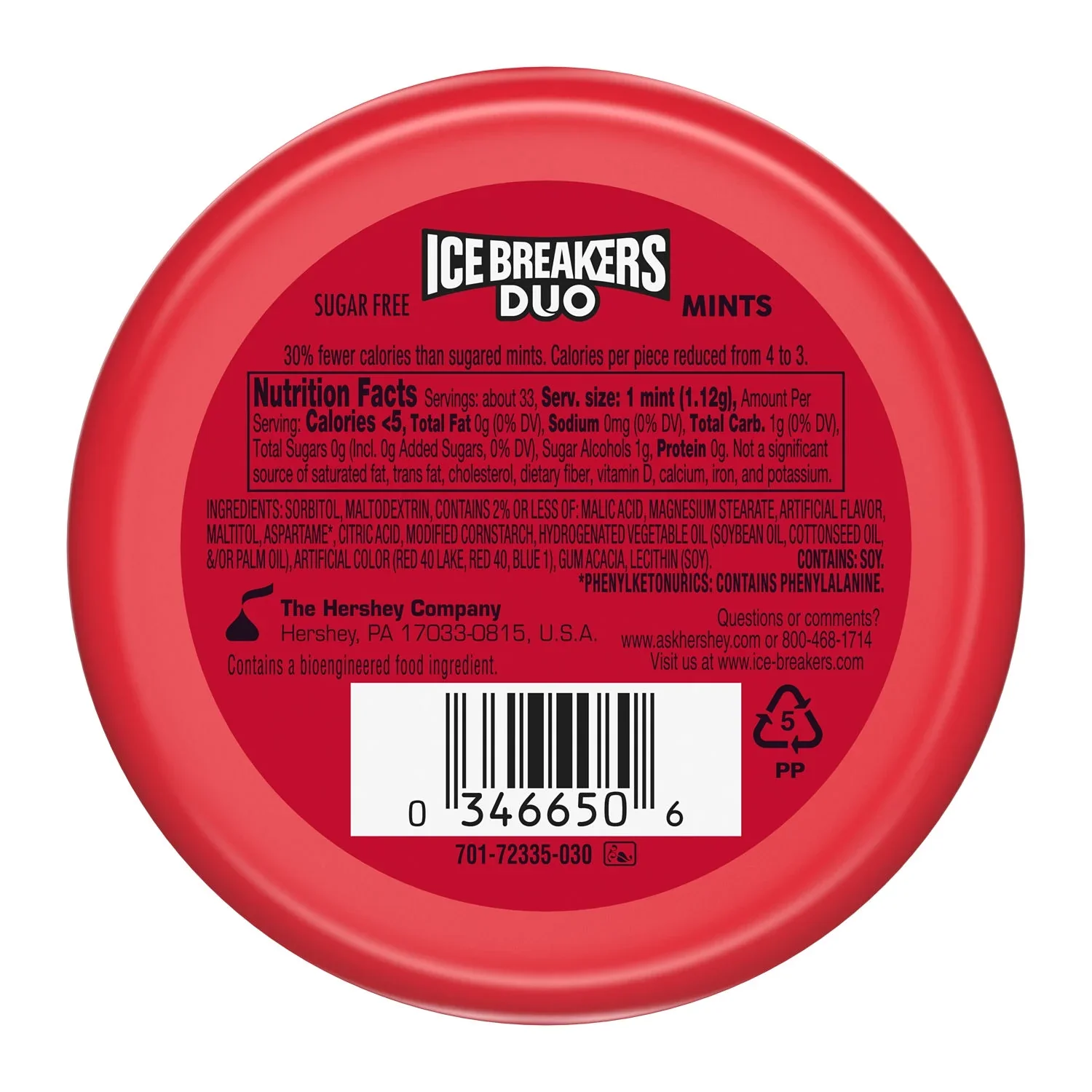 Ice Breakers Duo Fruit + Cool Strawberry sugarfree 36g - Image 2