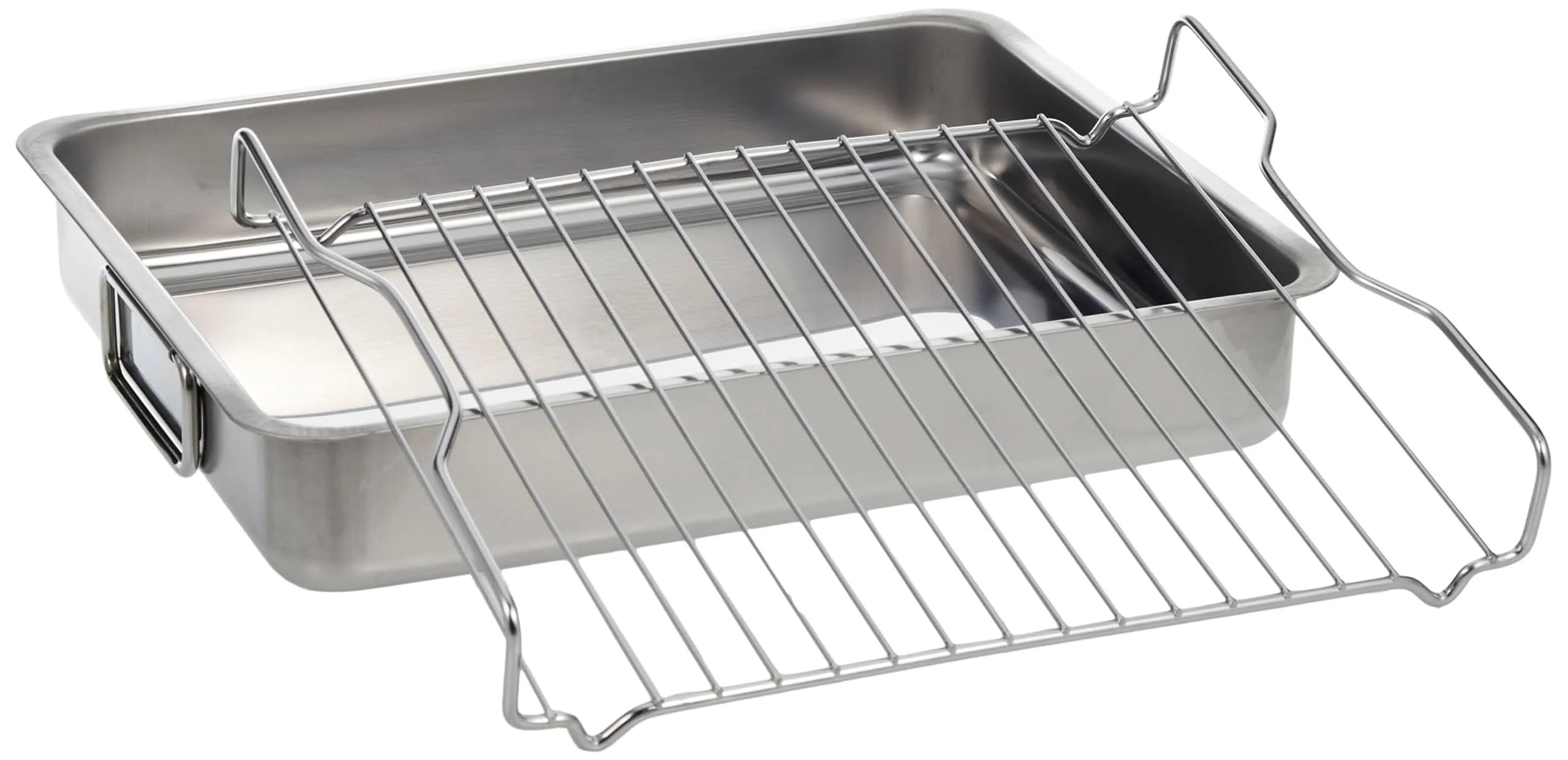 IKEA Koncis Ofenform mit Rost, Edelstahl, Silber, 40 x 32 x 7 cm - Image 3