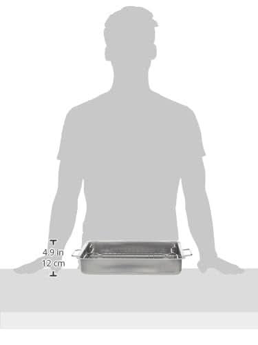 IKEA Koncis Ofenform mit Rost, Edelstahl, Silber, 40 x 32 x 7 cm - Image 7