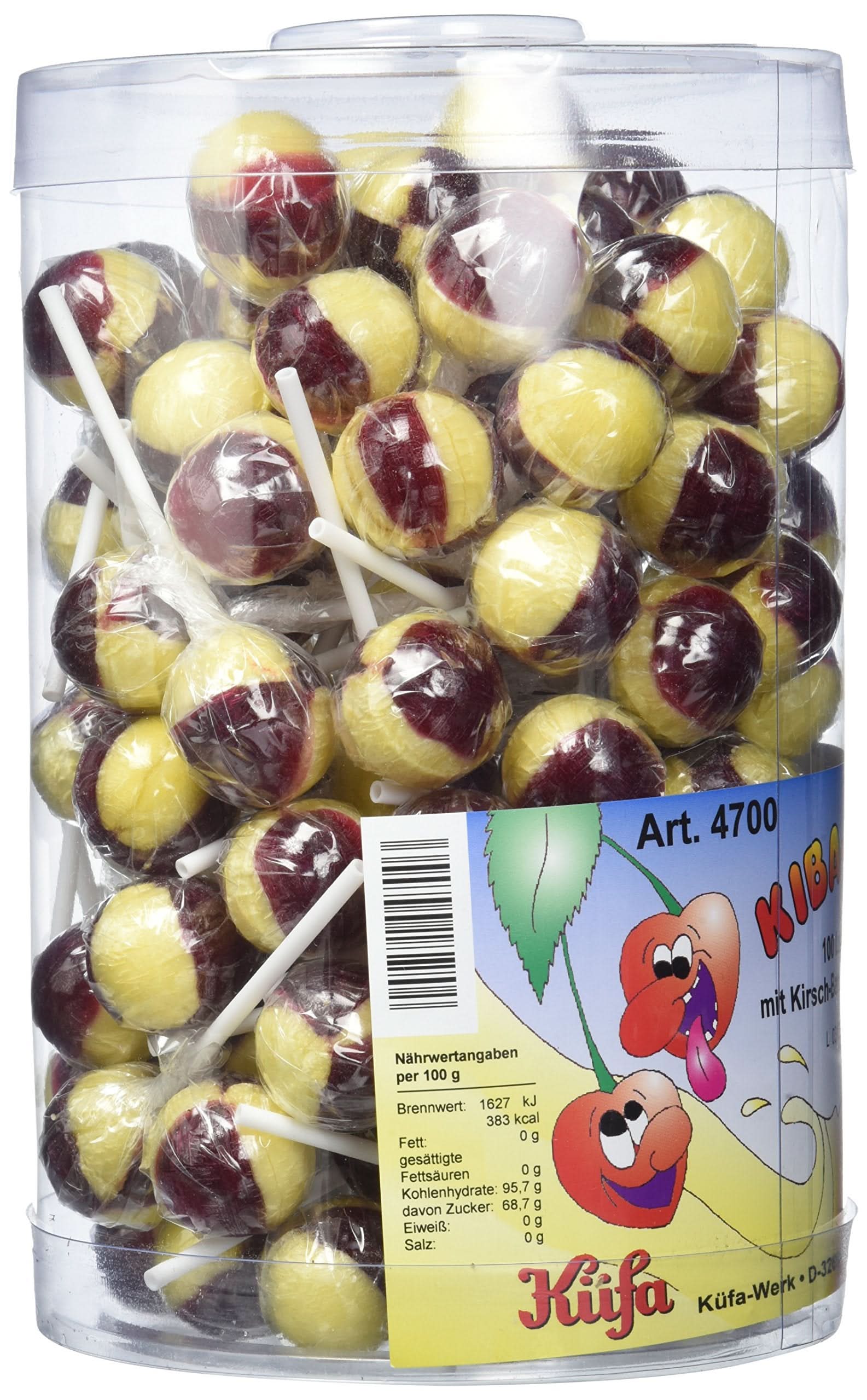 Küfa KiBa Lolly Kirsch-Banane, 100 Stück 1,7kg - Image 2