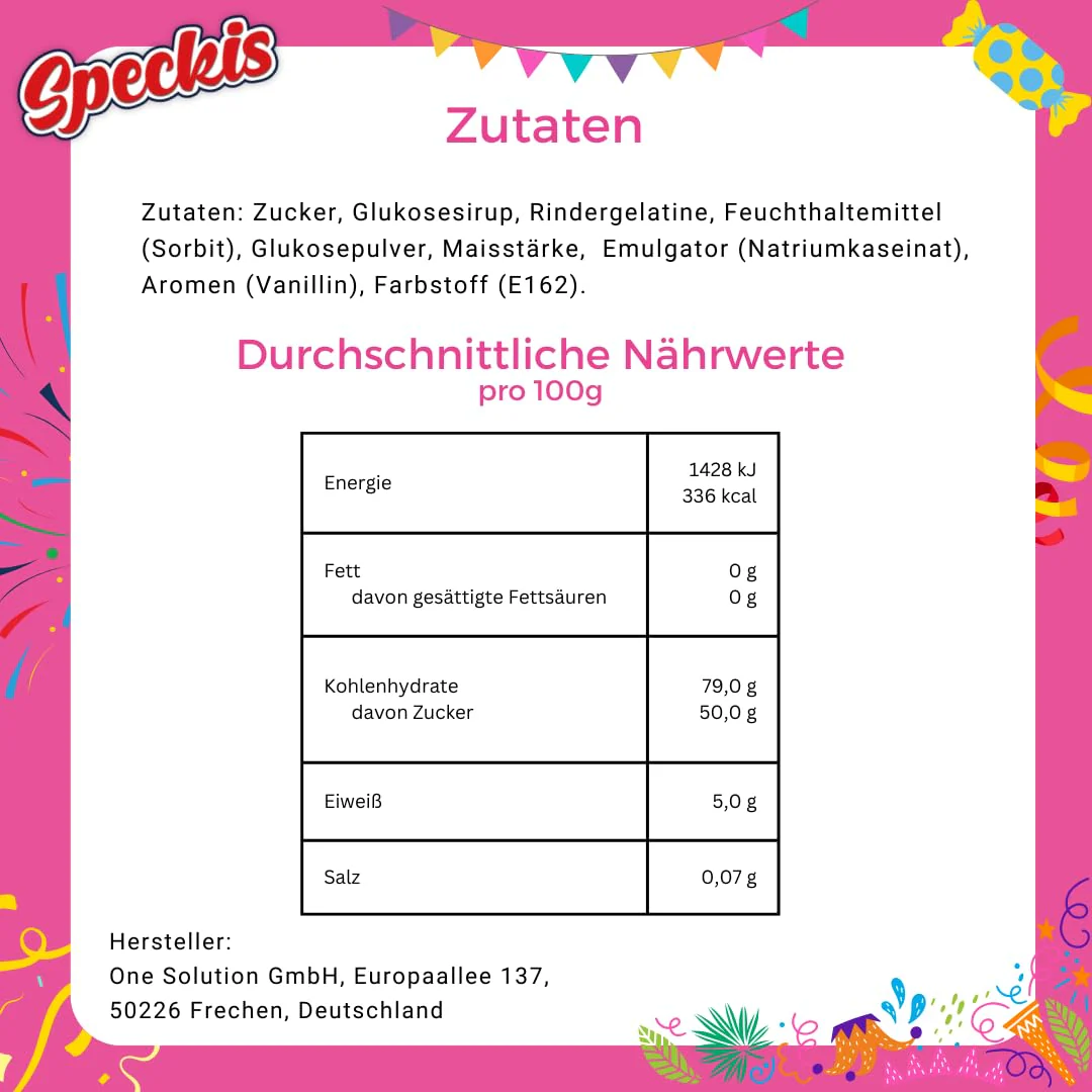 Marshmallow Speckis Speckseile als Wurfmaterial für Karneval & Fasching – 100 Stück einzeln verpackt 300g - Image 3