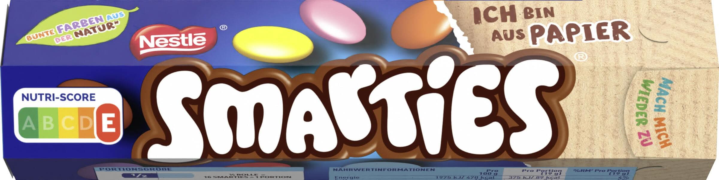 Nestlé SMARTIES Hexagon-Rolle, bunte Schokolinsen aus Milchschokolade, 24er Pack (24 x 38g) - Image 2