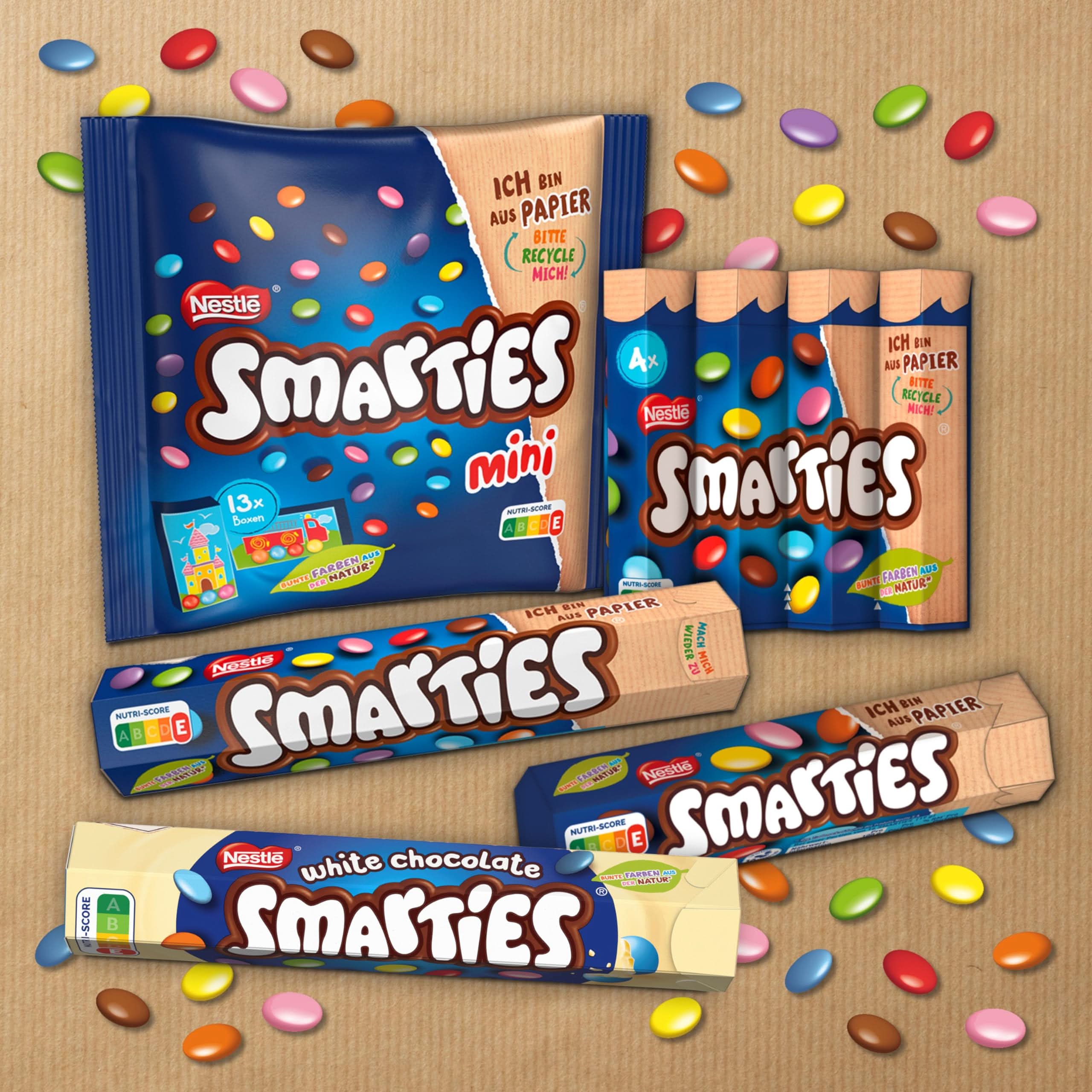 Nestlé SMARTIES Hexagon-Rolle, bunte Schokolinsen aus Milchschokolade, 24er Pack (24 x 38g) - Image 8