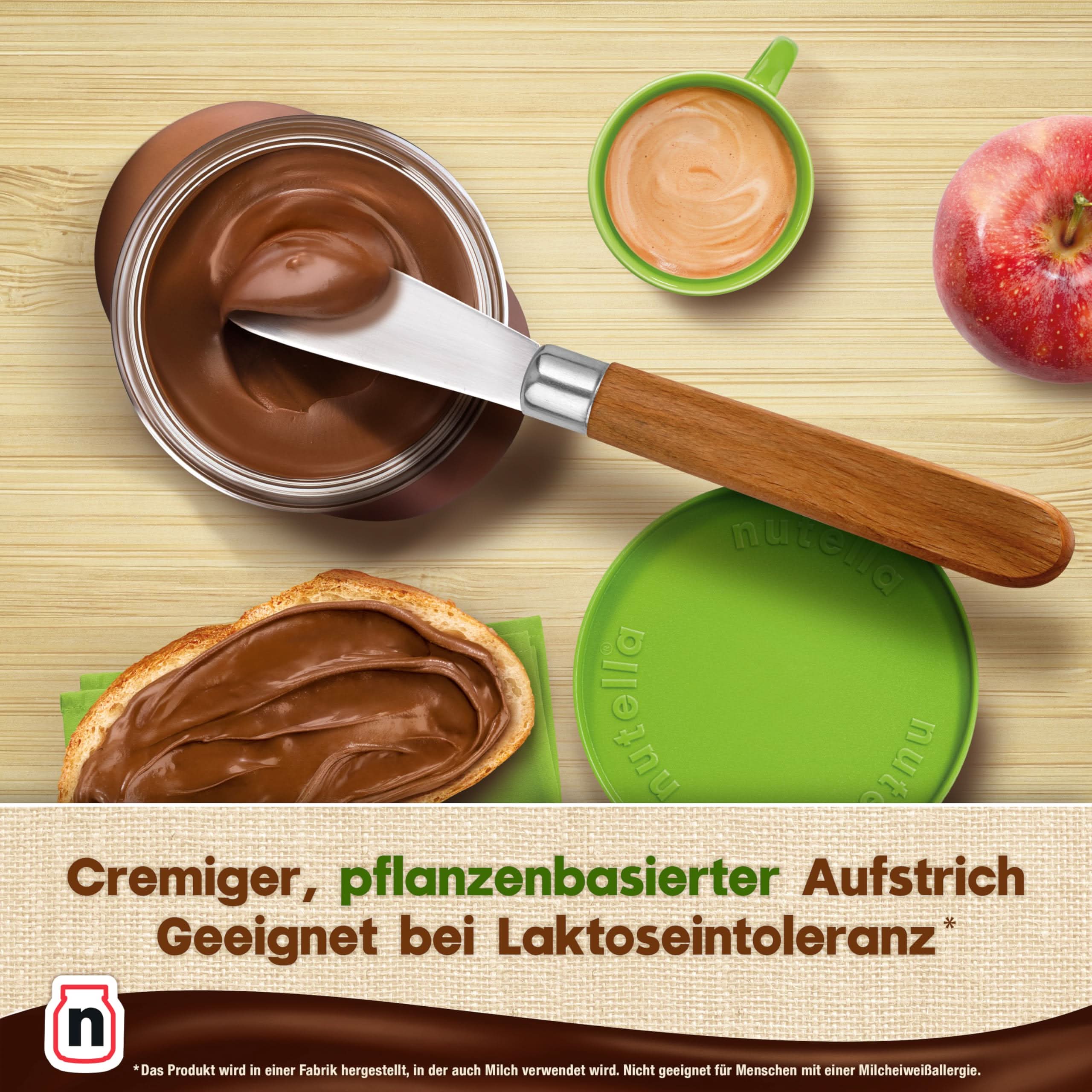 nutella Plant-Based - Nuss-Nugat-Creme als Aufstrich oder für leckere Rezepte - 1x350g - Image 3