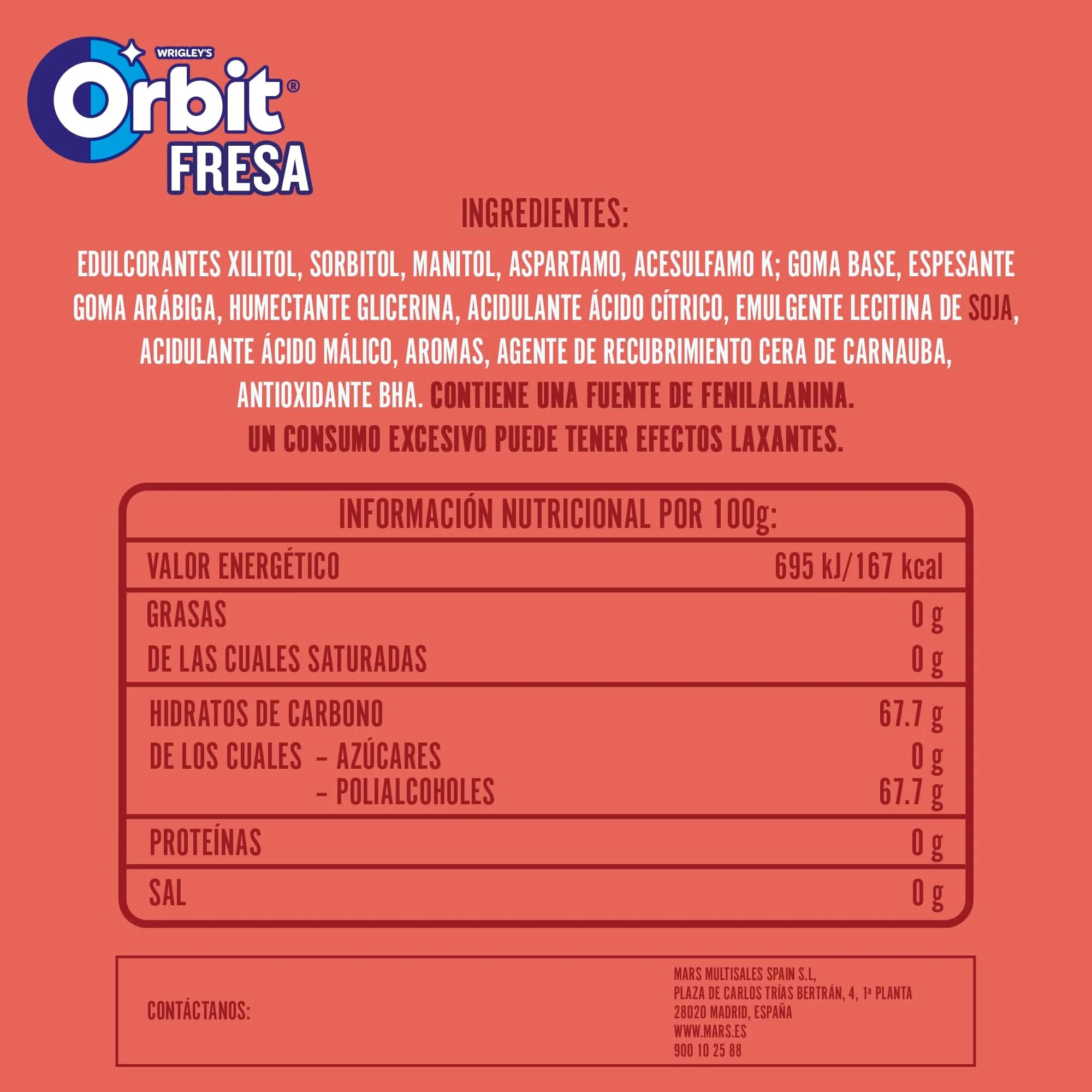 ORBIT Kaugummis ohne Zucker Erdbeere 30x10er - Image 5