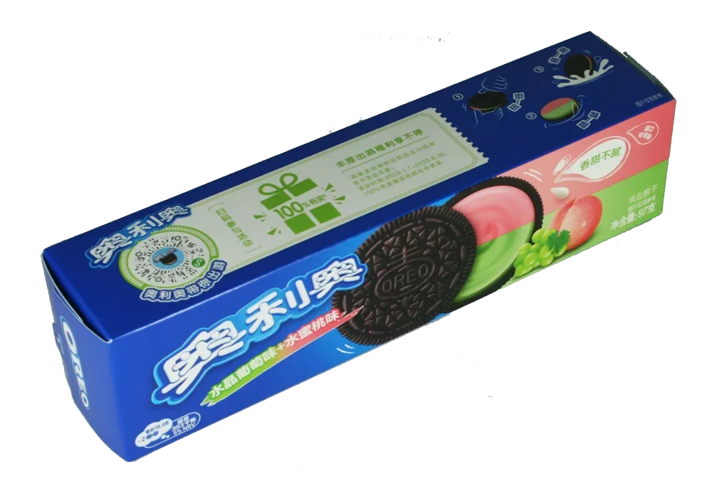 Oreo Double Fruit Crystal Grape & Peach Asia 97g - Image 3