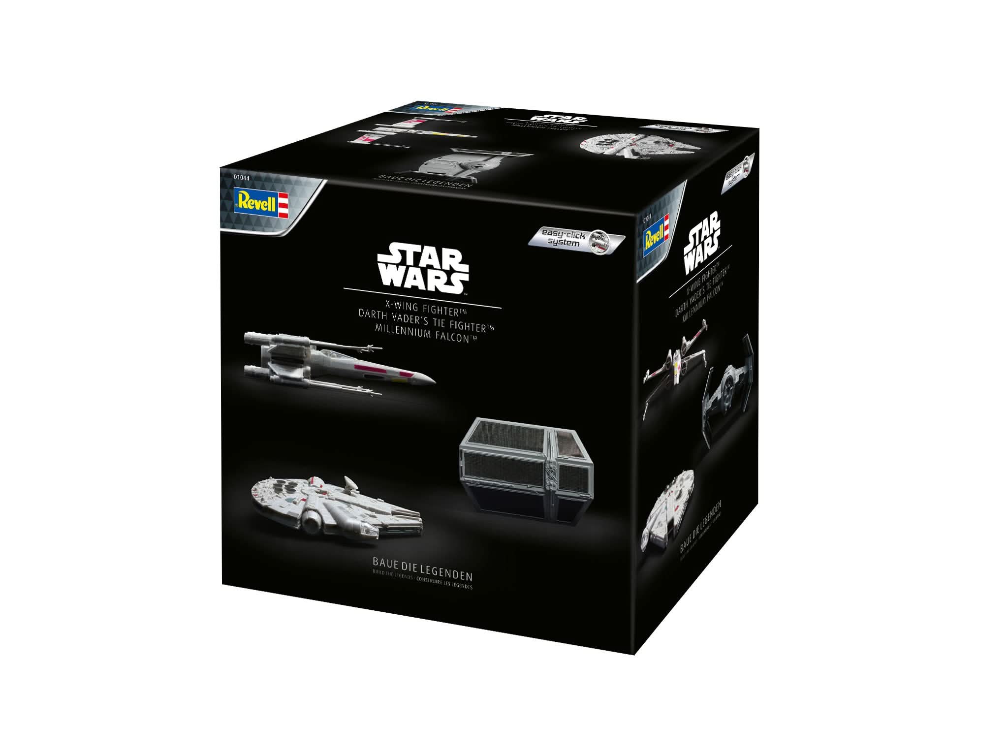 Revell Modellbausatz Starter-Kit I Star Wars X-Wing Fighter I TIE-Fighter I Millennium Falcon I inkl. Zubehör I ab 10+ Jahren - Image 3