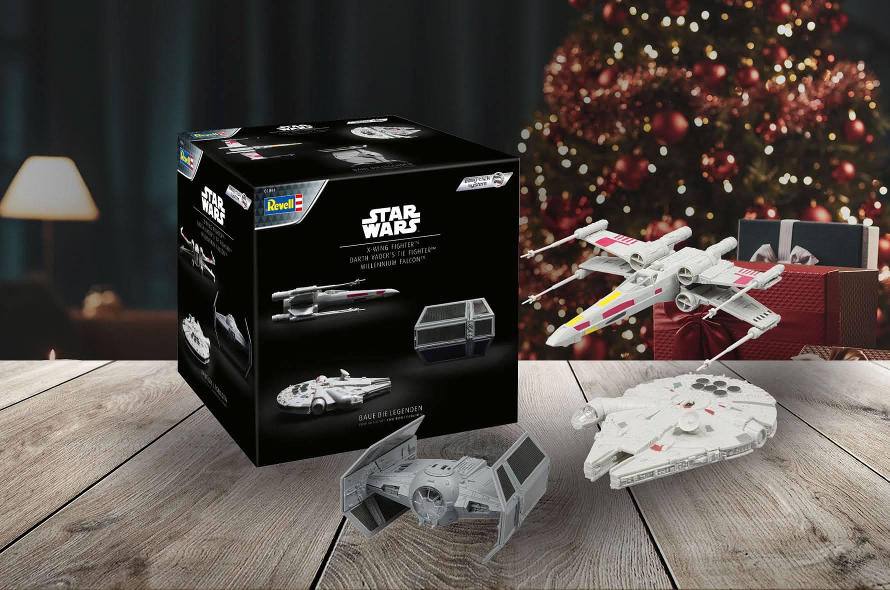 Revell Modellbausatz Starter-Kit I Star Wars X-Wing Fighter I TIE-Fighter I Millennium Falcon I inkl. Zubehör I ab 10+ Jahren - Image 7