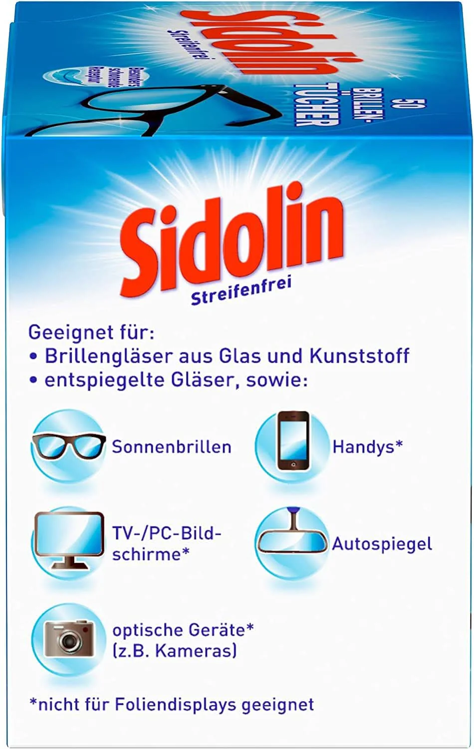 Sidolin Brillenputztücher (50 Stück) - Image 3