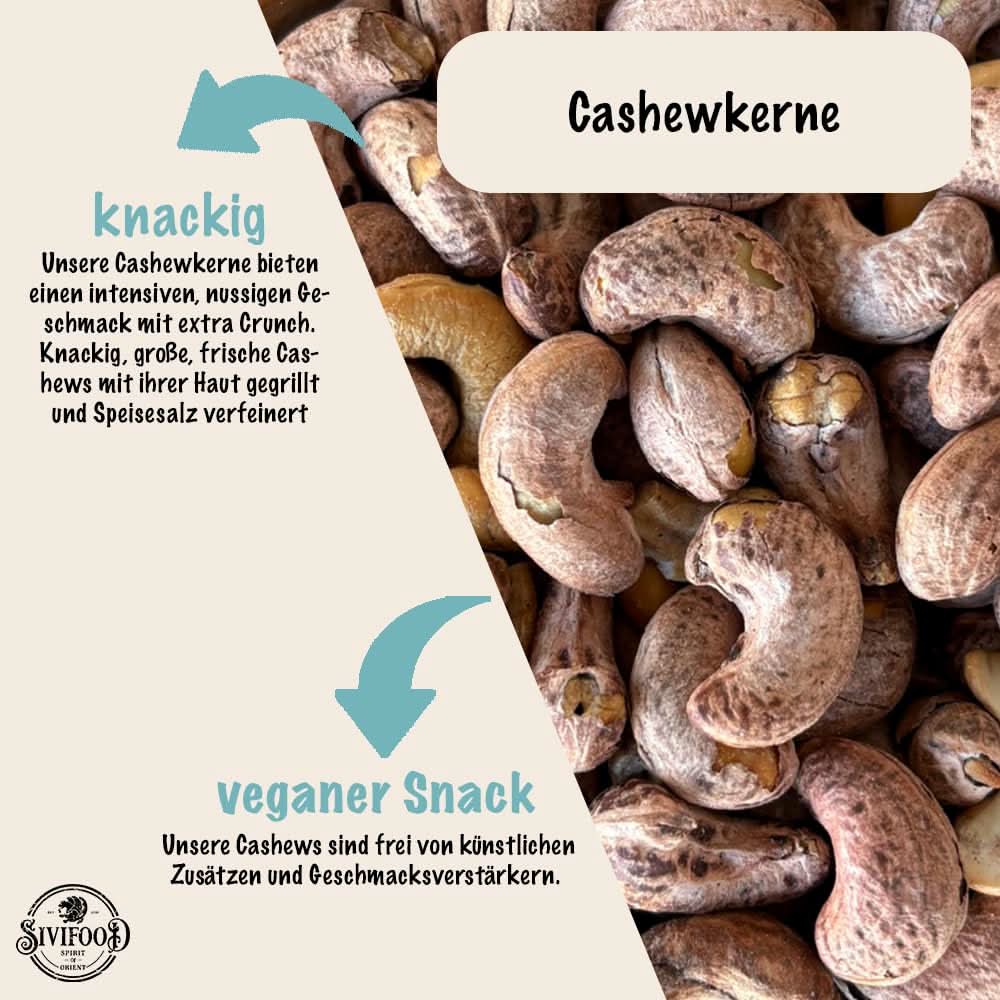 SIVIFOOD Jumbo Cashewkerne mit Haut 250g - Image 2