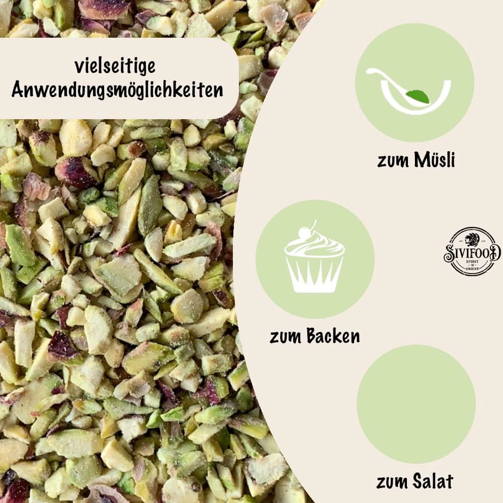 SIVIFOOD Pistazienkerne grob gehackt 250g - Image 2