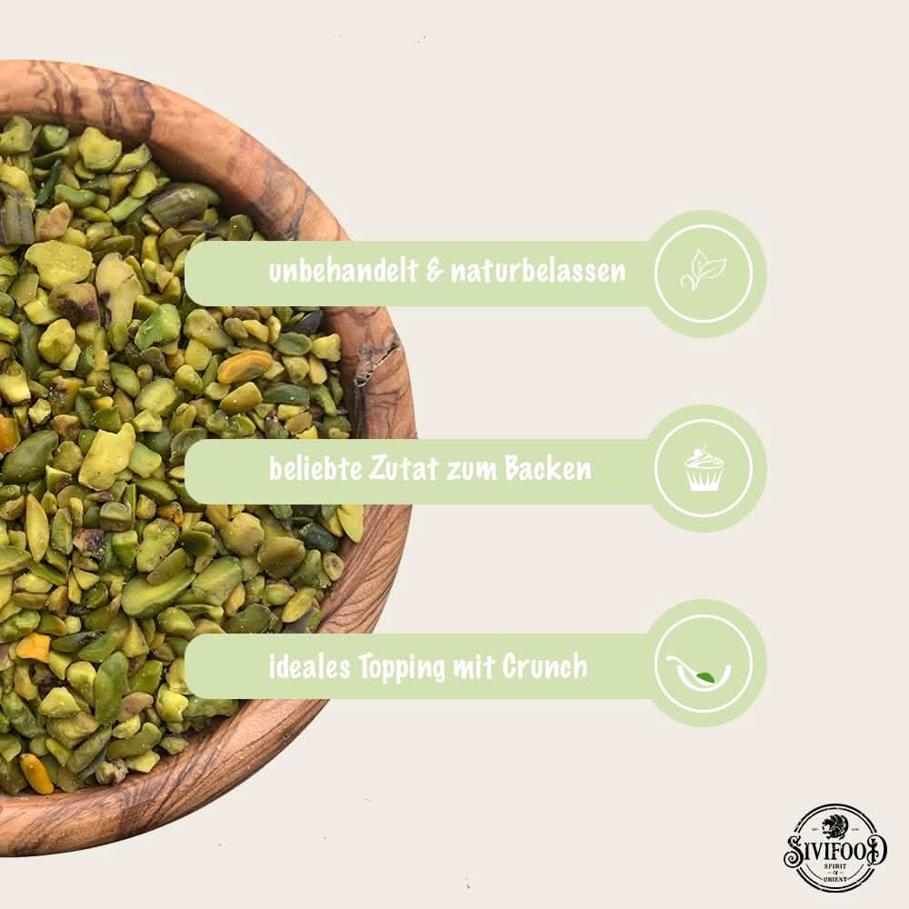 SIVIFOOD Pistazienkerne grob gehackt 250g - Image 3