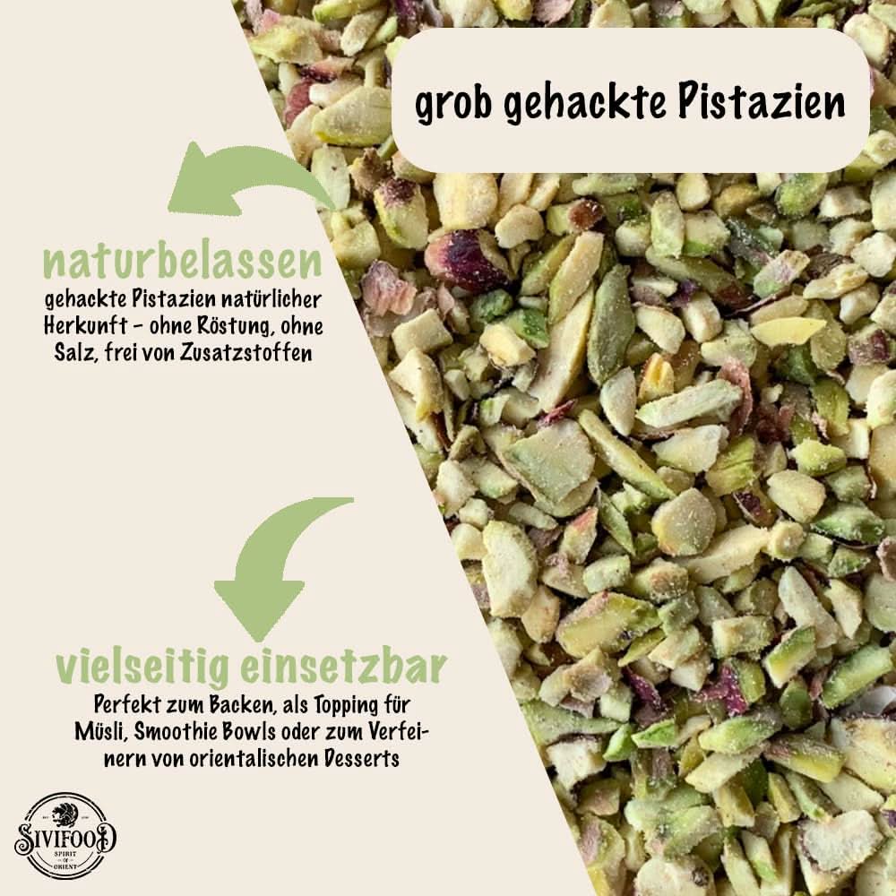 SIVIFOOD Pistazienkerne grob gehackt 250g - Image 4