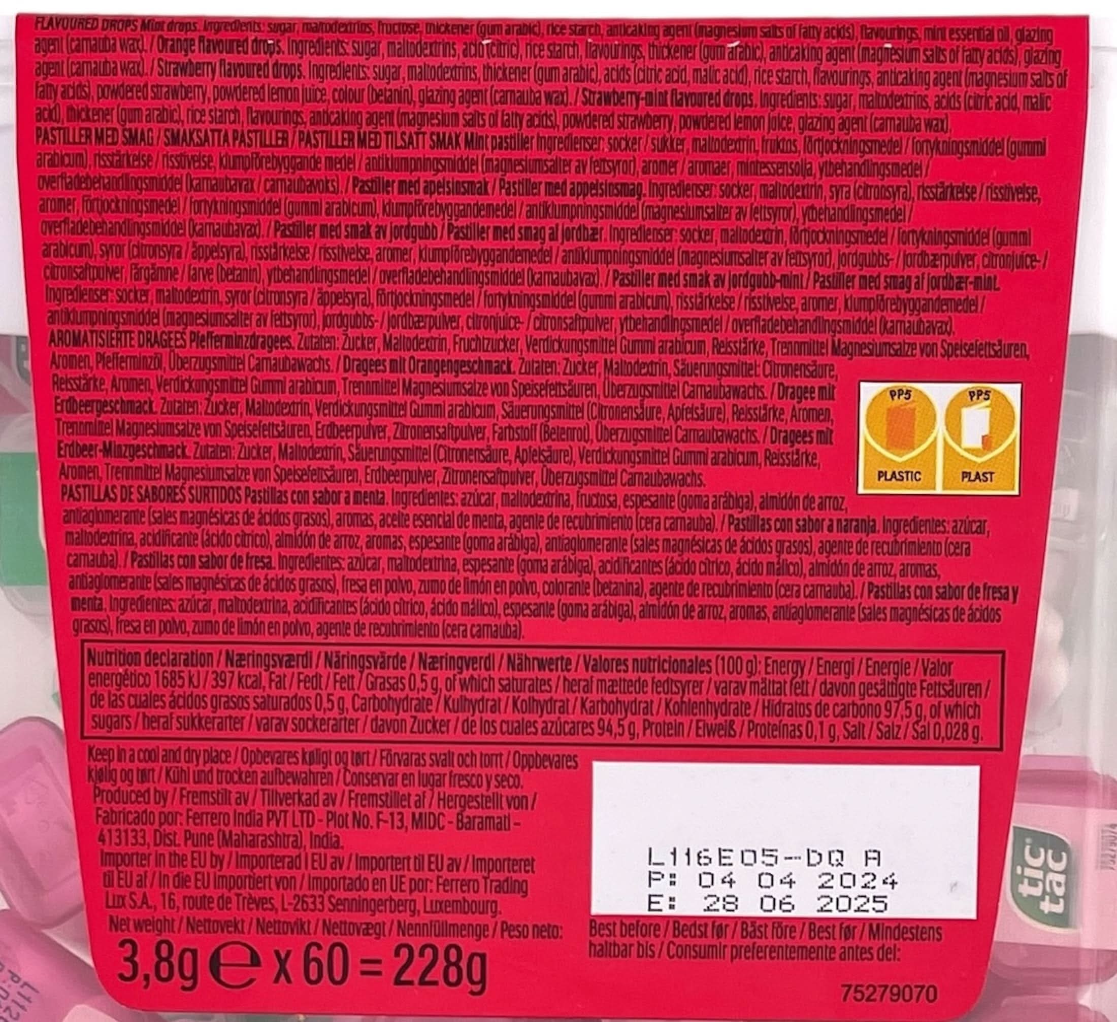 Tic Tac Strawberry Edition, Mini-Mix, insgesamt 228 Gramm - Image 5