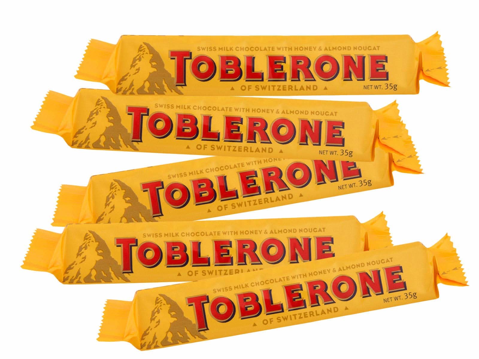 Toblerone Schweizer Milchschokolade mit Honig- und Mandel-Torrone - 24x35g - Image 2
