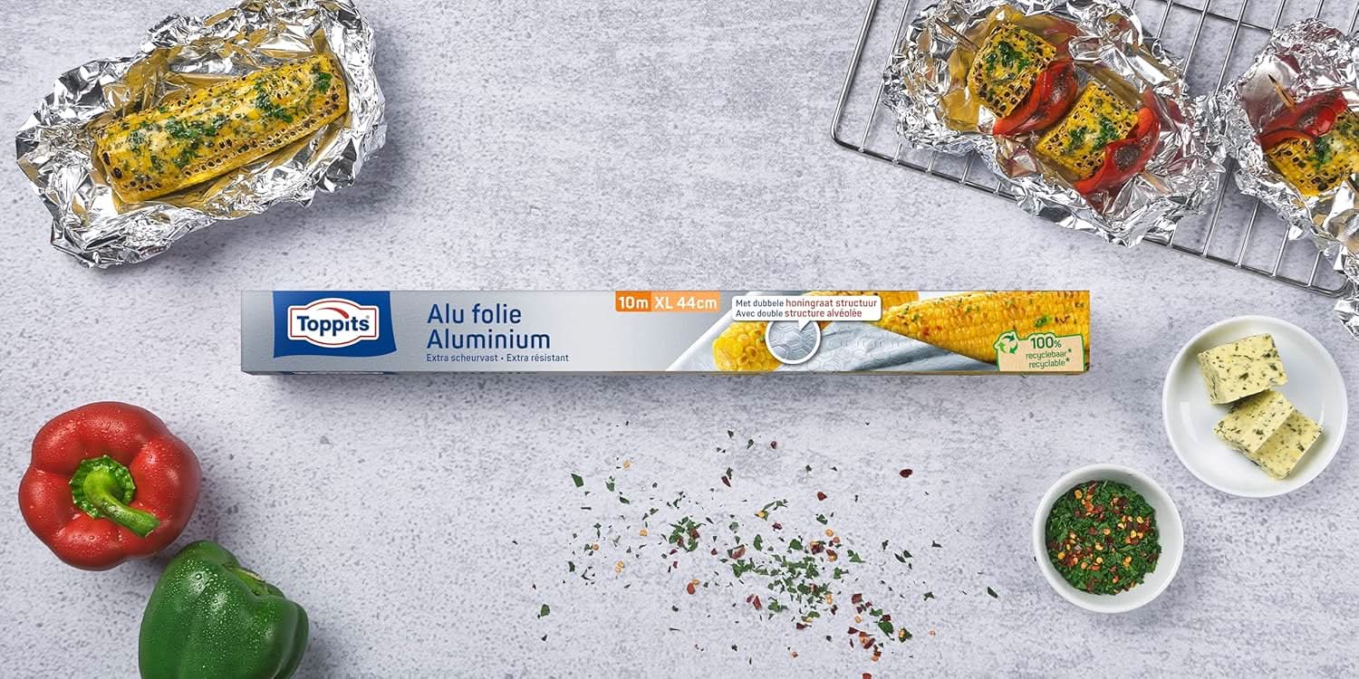 Toppits Extrabreite Alufolie 10m - Image 2