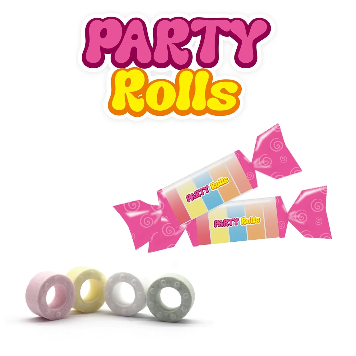 Traubenzucker Röllchen - Wurfmaterial für Karneval & Fasching – 200 Stück einzeln verpackt 500g - Image 2