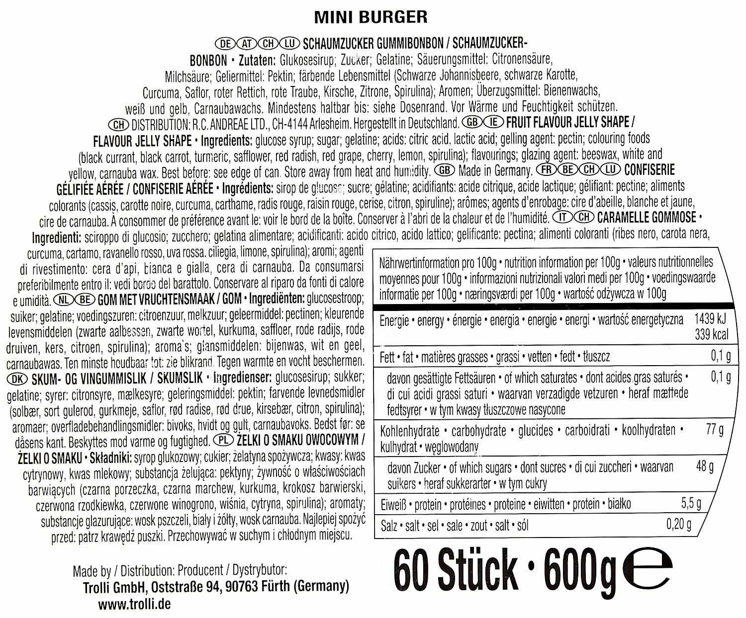Trolli Mini Burger, 600 g - Image 5