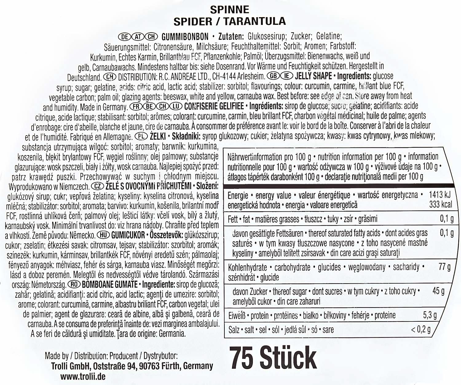 Trolli Tarantula Dose 975g - Image 4