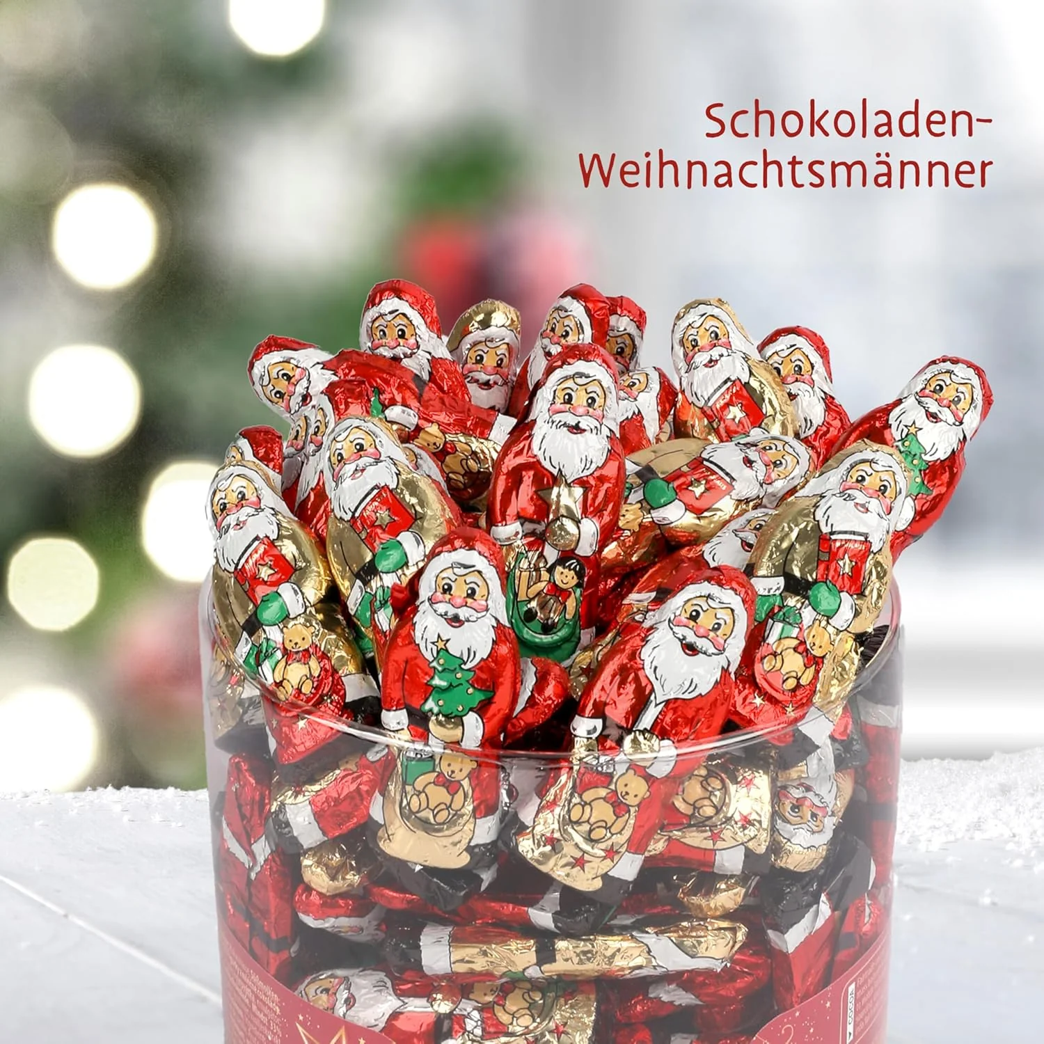 Riegelein massive Weihnachtsmännchen Dose, 70 Stück - Image 3
