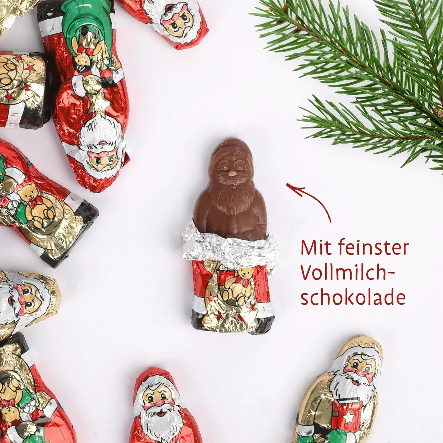 Riegelein massive Weihnachtsmännchen Dose, 70 Stück - Image 6