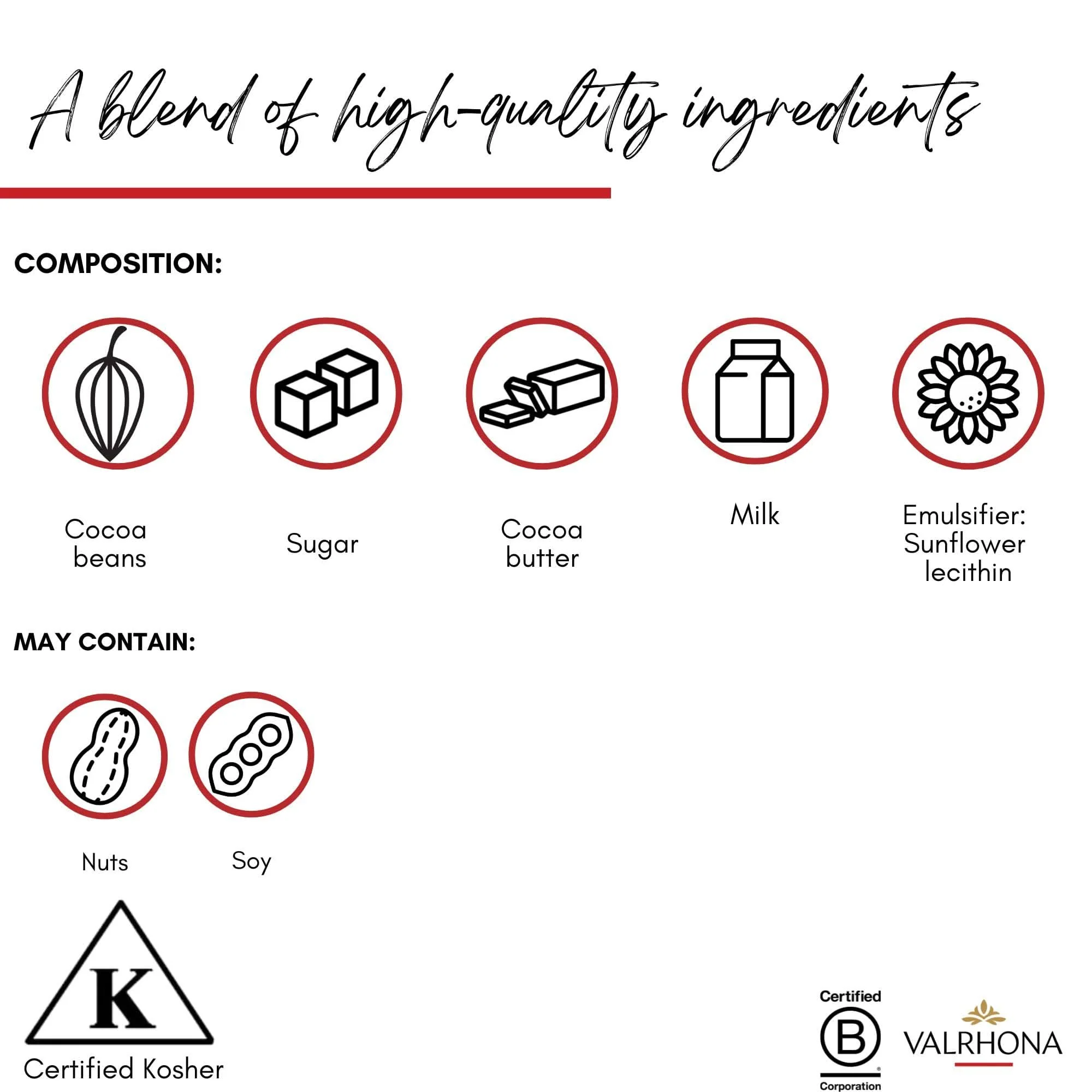 VALRHONA - Sack 1 kg Jivara 40% - Milchschokolade - Sack Bohnen - 1kg - Image 4