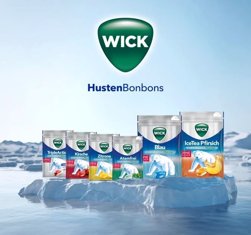 WICK Hustenbonbons Kirsche und Eukalyptus ohne Zucker  (20x46g) - Image 4