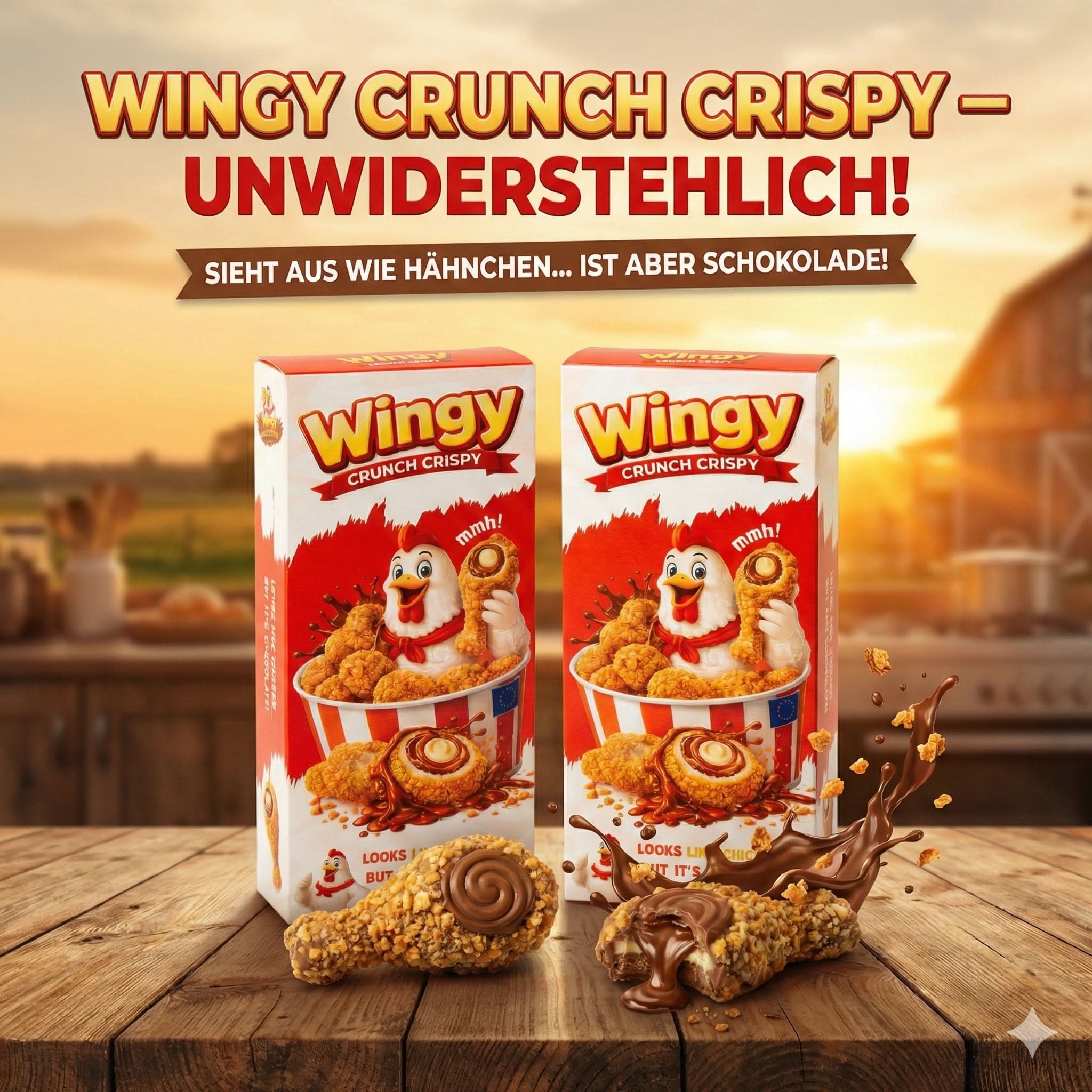 Wingy Crunch Crispy Schokolade 50g – Fun Snack - Image 4