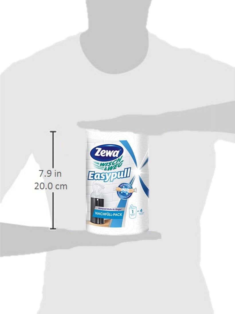 Zewa Wisch und Weg Easypull Nachfüllrolle, 6 Rollen x 160 Blatt - Image 3